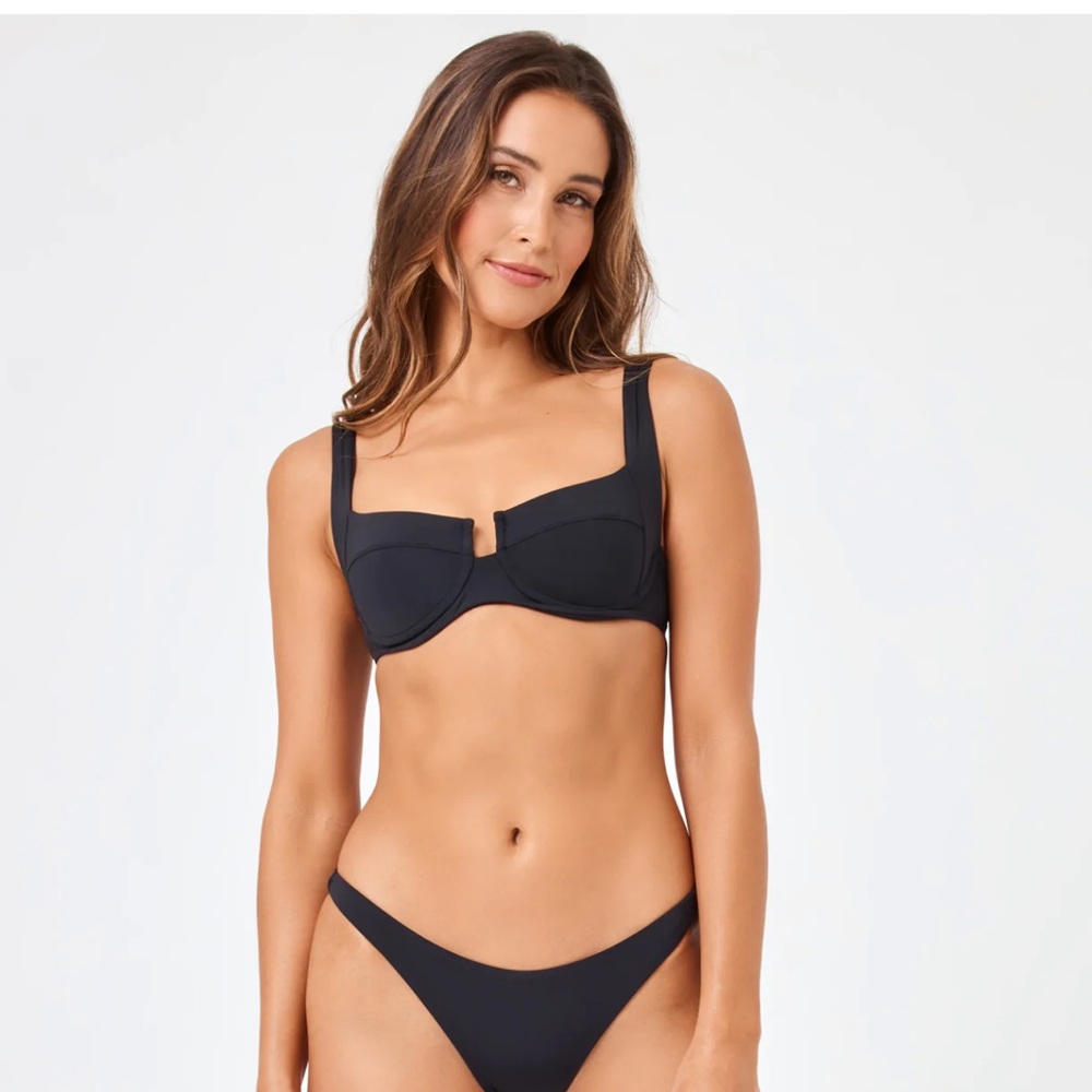 LSPACE Camellia Bikini Top